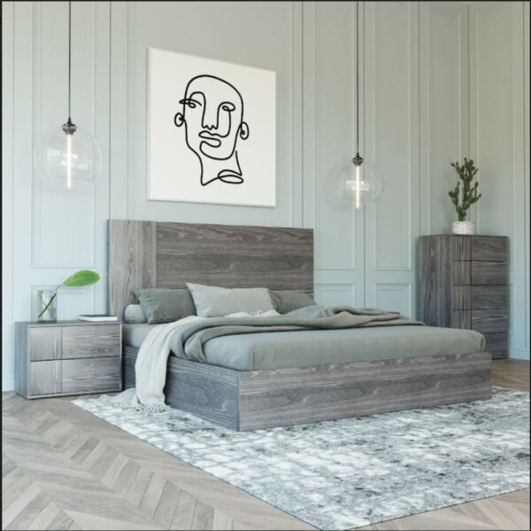 Mueble Nova Domus Asus - Cama italiana moderna gris
  olmo – Envíos a todo México | FurnitureMX