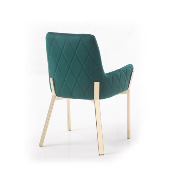 Mueble Silla de comedor Modrest Robin moderna de
terciopelo verde y dorado – Envíos a todo México | FurnitureMX