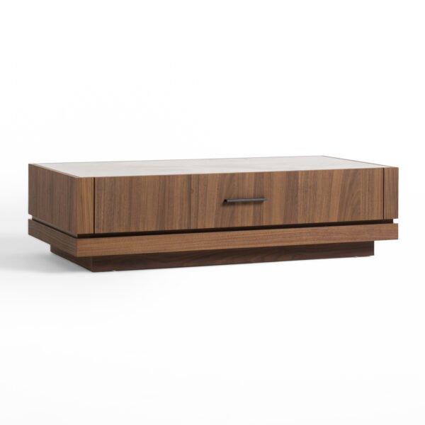 Mueble Nova Domus Bailey- Mesa de centro
  rectangular moderna de nogal – Envíos a todo México | FurnitureMX