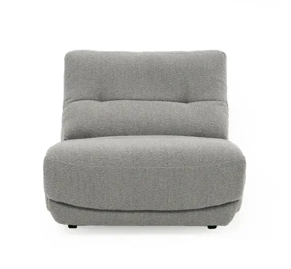 Mueble Divani Casa Basil - Sillón reclinable
eléctrico grande de tela gris moderno – Envíos a todo México | FurnitureMX