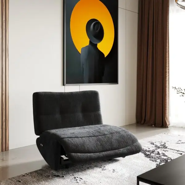 Mueble Divani Casa Basil - Sillón reclinable
eléctrico pequeño de tela gris oscuro moderno – Envíos a todo México |
FurnitureMX