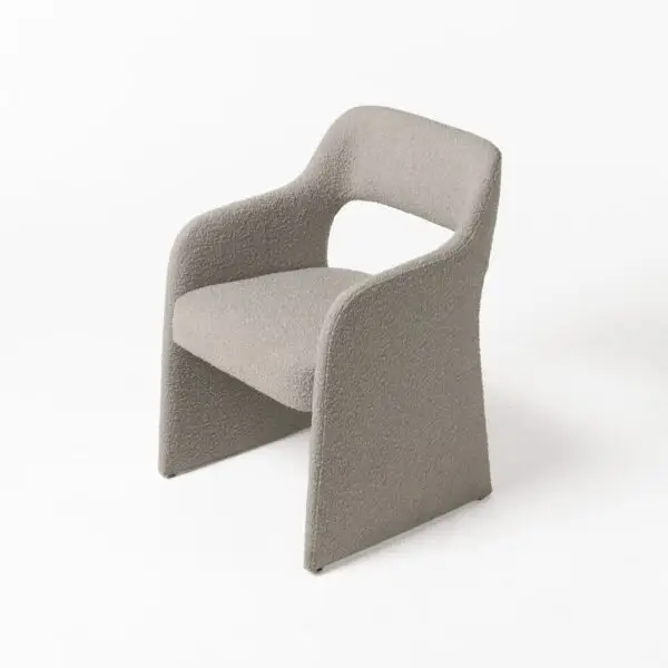 Mueble Modrest Bishop - Silla de comedor moderna de
  tela gris – Envíos a todo México | FurnitureMX