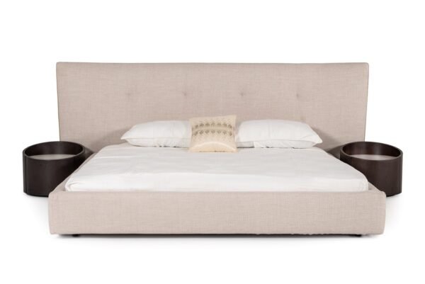 Mueble Modrest Brittany - Cama California King
  moderna de tela gris – Envíos a todo México | FurnitureMX