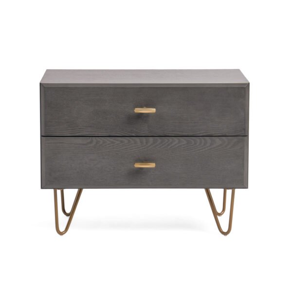 Mueble Modrest Bryan - Mesita de noche gris moderna
  – Envíos a todo México | FurnitureMX