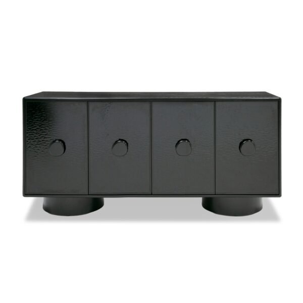 Mueble Modrest Calexico - Vidrio Ondulado Negro
  Contemporáneo + Buffet Negro – Envíos a todo México | FurnitureMX