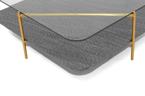 Mueble Modrest Cari - Mesa auxiliar Glam Gold +
  cristal – Envíos a todo México | FurnitureMX