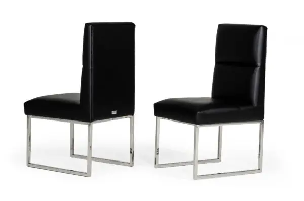 Mueble A&X Carla - Silla de comedor moderna de
polipiel negra (juego de 2) – Envíos a todo México | FurnitureMX
