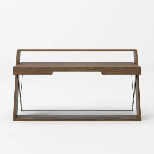 Escritorio Modrest Carrie - Escritorio de oficina
moderno en nogal y negro – Envíos a todo México | FurnitureMX