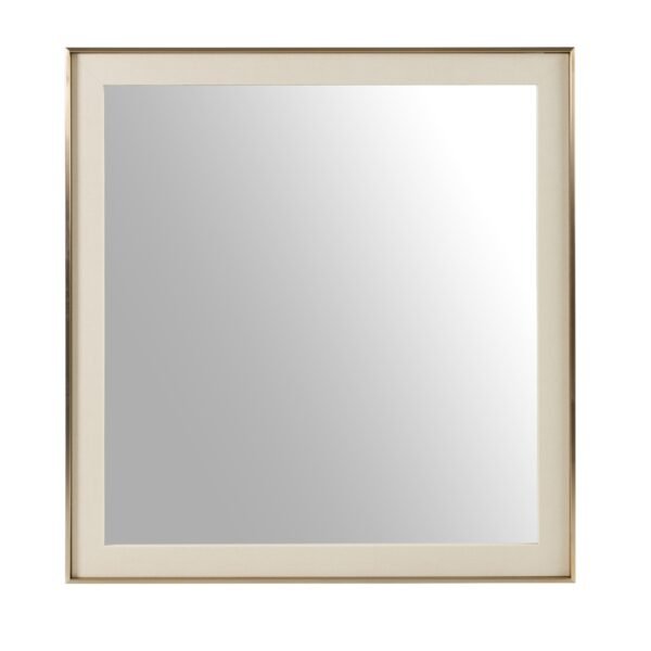 Espejo Nova Domus Cartier - Espejo moderno de latón
  cepillado Shagreen beige – Envíos a todo México | FurnitureMX