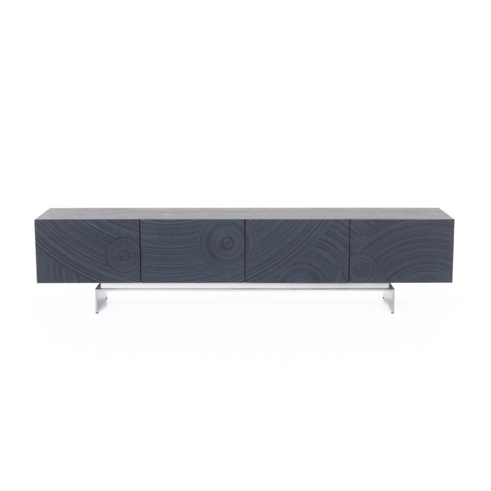 Lamod Cirque – Mueble para TV moderno de fresno negro