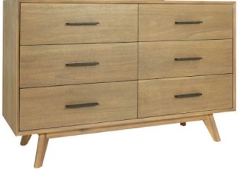 Cómoda Modrest Claire - Cómoda contemporánea de
  nogal – Envíos a todo México | FurnitureMX