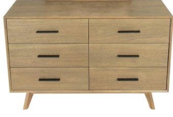 Cómoda Modrest Claire - Cómoda contemporánea de
  nogal – Envíos a todo México | FurnitureMX