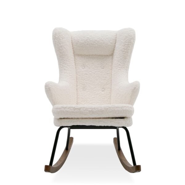 Mueble Modrest Colfax - Mecedora moderna de oveja
  blanca – Envíos a todo México | FurnitureMX