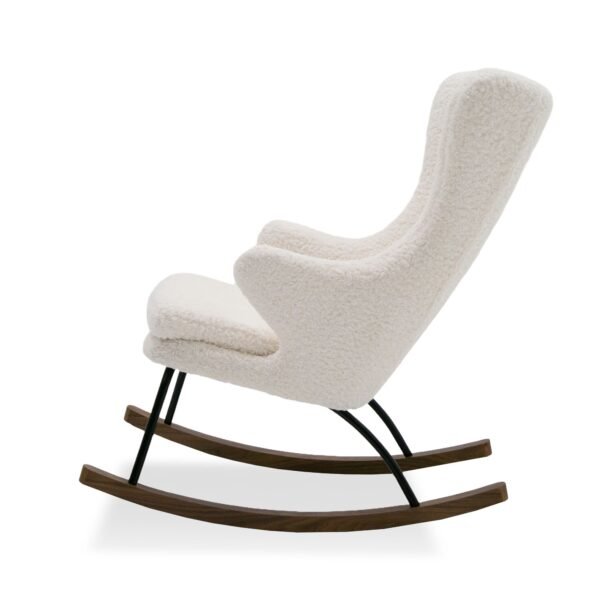 Mueble Modrest Colfax - Mecedora moderna de oveja
  blanca – Envíos a todo México | FurnitureMX