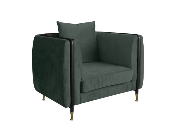 Mueble Divani Casa Oswego - Silla decorativa
  moderna de jade verde oscuro – Envíos a todo México | FurnitureMX