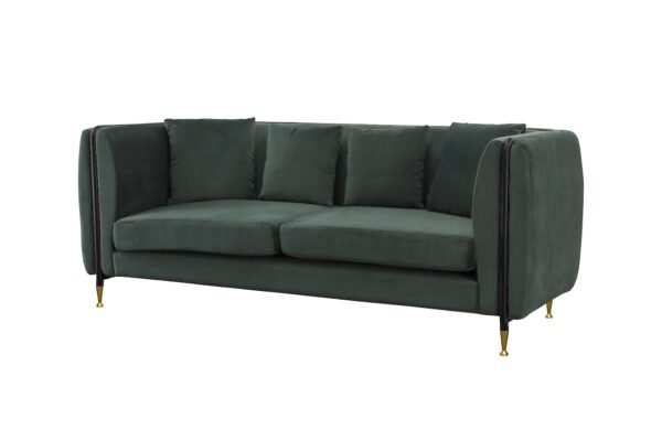 Sala Divani Casa Oswego - Sofá moderno de jade
  verde oscuro – Envíos a todo México | FurnitureMX