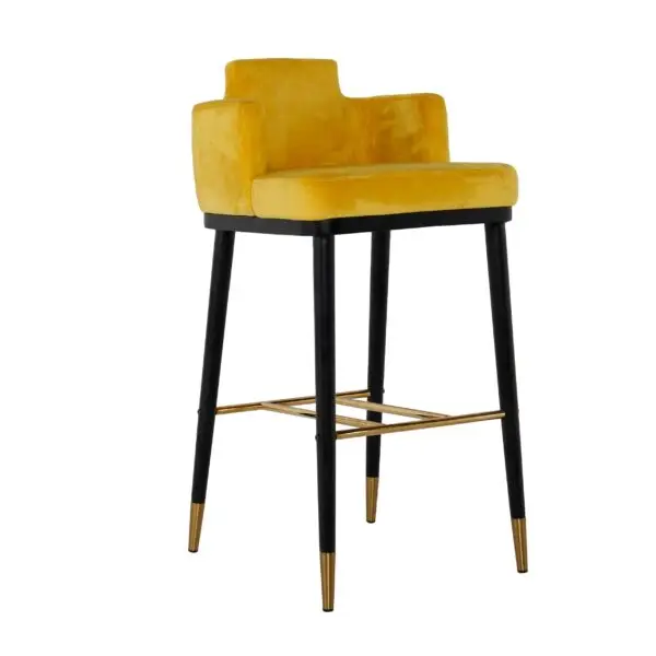 Banco Modrest Conifer - Taburete de bar moderno y
glamuroso en amarillo – Envíos a todo México | FurnitureMX