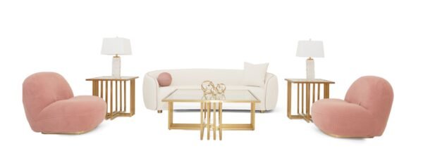 Mueble Modrest Crestone - Silla decorativa moderna
  de sherpa rosa – Envíos a todo México | FurnitureMX
