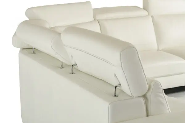Sala Lamod Italia Crosby - Sofá seccional italiano
moderno de cuero blanco – Envíos a todo México | FurnitureMX