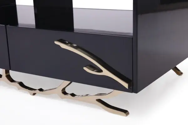 Mueble Mesa de centro moderna Modrest Legend en
negro y dorado – Envíos a todo México | FurnitureMX