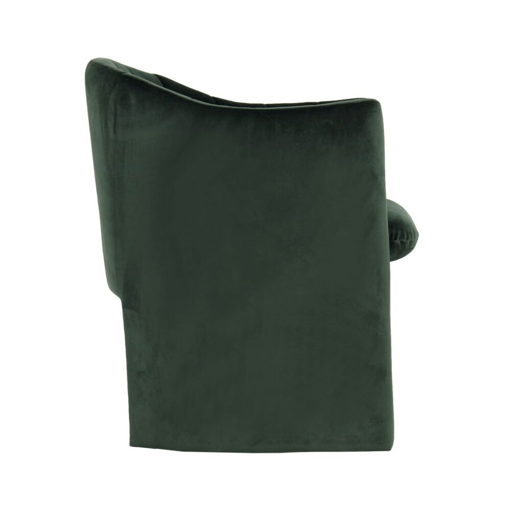 Modrest Danube – Silla de comedor moderna de tela verde jade
