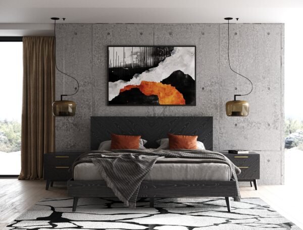 Mueble Modrest Diana - Mesita de noche moderna de
  fresno gris – Envíos a todo México | FurnitureMX