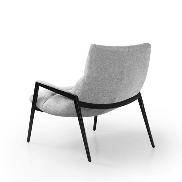 Mueble Modrest - Silla moderna de tela gris con
  acento Homer – Envíos a todo México | FurnitureMX