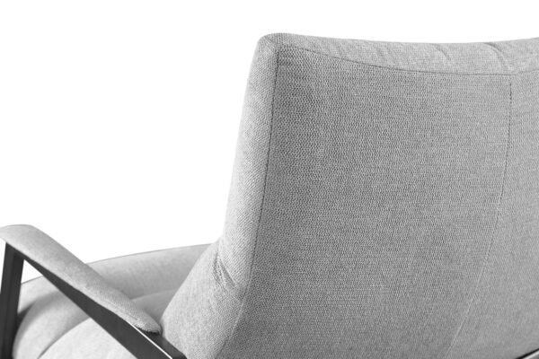 Mueble Modrest - Silla moderna de tela gris con
  acento Homer – Envíos a todo México | FurnitureMX
