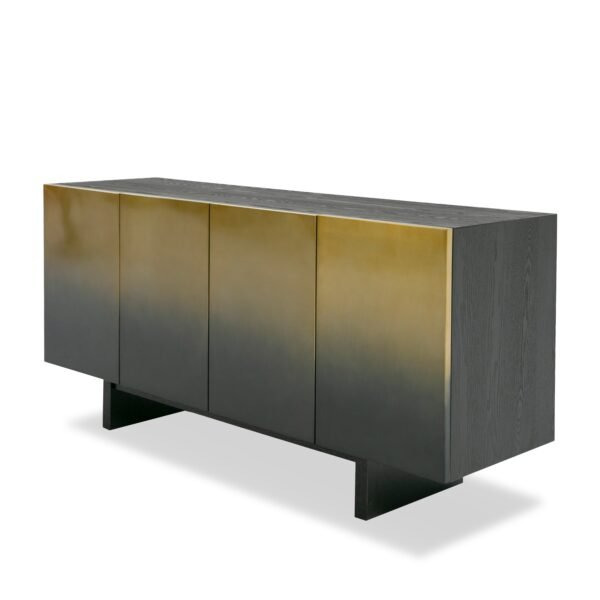Mueble Modrest Elmira - Glam Black Ash + Buffet de
  acero inoxidable degradado – Envíos a todo México | FurnitureMX