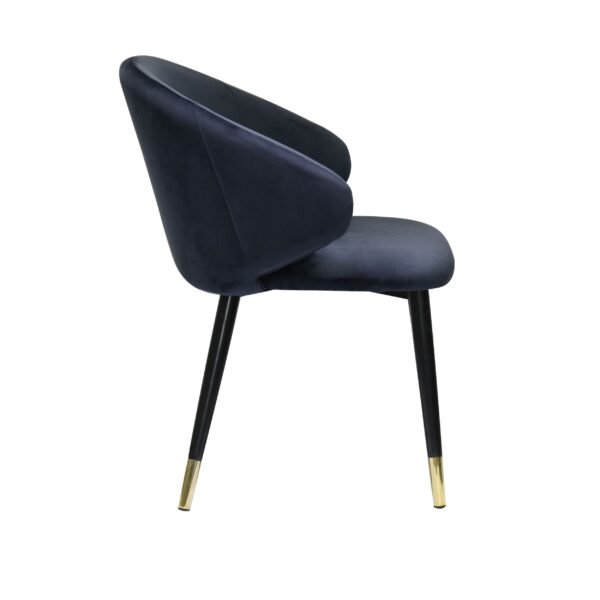 Mueble Modrest Elon - Silla de comedor moderna de
  terciopelo azul (juego de 2) – Envíos a todo México | FurnitureMX