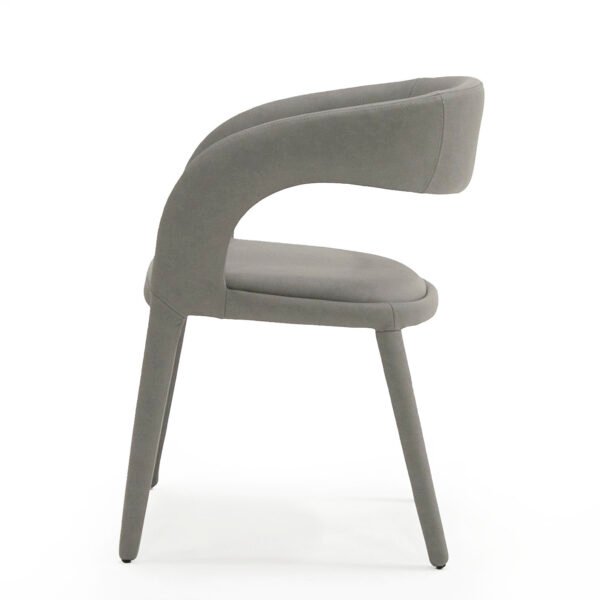 Mueble Modrest Faerron - Silla de comedor moderna
  de polipiel gris – Envíos a todo México | FurnitureMX