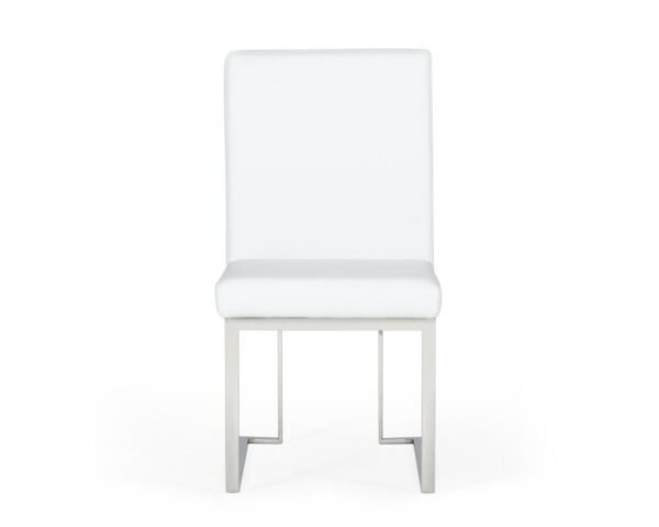 Mueble Modrest Fowler - Juego de 2 sillas de
  comedor modernas de polipiel blanca – Envíos a todo México | FurnitureMX