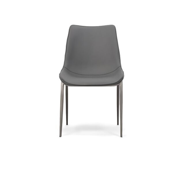Mueble Modrest Frasier - Sillas de comedor modernas
  de ecopiel gris (juego de 2) – Envíos a todo México | FurnitureMX