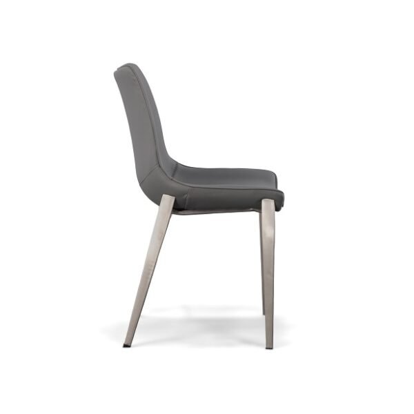 Mueble Modrest Frasier - Sillas de comedor modernas
  de ecopiel gris (juego de 2) – Envíos a todo México | FurnitureMX