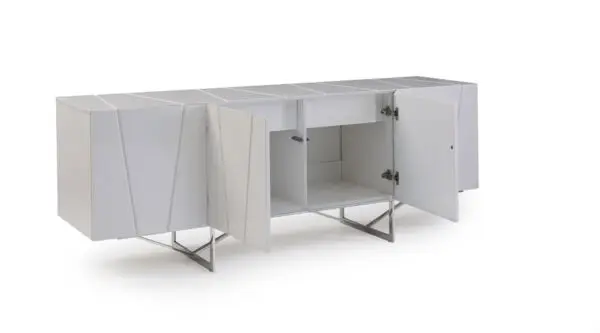 Mueble Buffet Chrysler moderno blanco de alto
brillo – Envíos a todo México | FurnitureMX