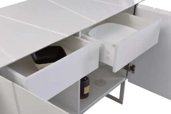 Mueble Buffet Chrysler moderno blanco de alto
brillo – Envíos a todo México | FurnitureMX