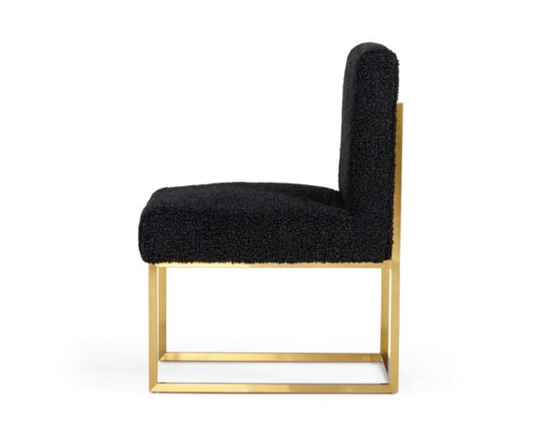 Mueble Modrest Garvin - Silla decorativa de tela
  Glam Black + Gold (juego de 2) – Envíos a todo México | FurnitureMX