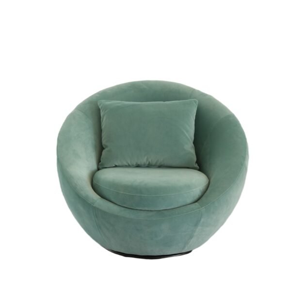 Mueble Modrest Gypsum - Silla decorativa giratoria
  moderna en color verde azulado – Envíos a todo México | FurnitureMX