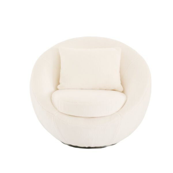 Mueble Modrest Gypsum - Silla decorativa giratoria
  blanca moderna – Envíos a todo México | FurnitureMX