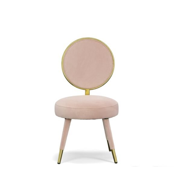 Mueble Modrest Haswell - Silla decorativa de
  terciopelo rosa Glam (juego de dos) – Envíos a todo México | FurnitureMX