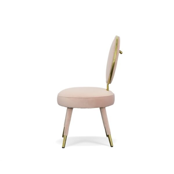 Mueble Modrest Haswell - Silla decorativa de
  terciopelo rosa Glam (juego de dos) – Envíos a todo México | FurnitureMX