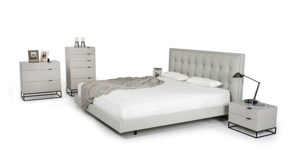 Cómoda gris moderna Modrest Hera