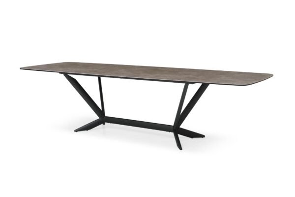 Mesa de comedor Modrest Herzog - Mesa de comedor
  moderna de cerámica gris – Envíos a todo México | FurnitureMX