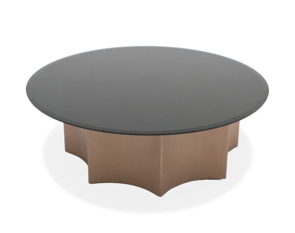 Mueble Modrest - Mesa de centro baja redonda
  moderna Ingram – Envíos a todo México | FurnitureMX