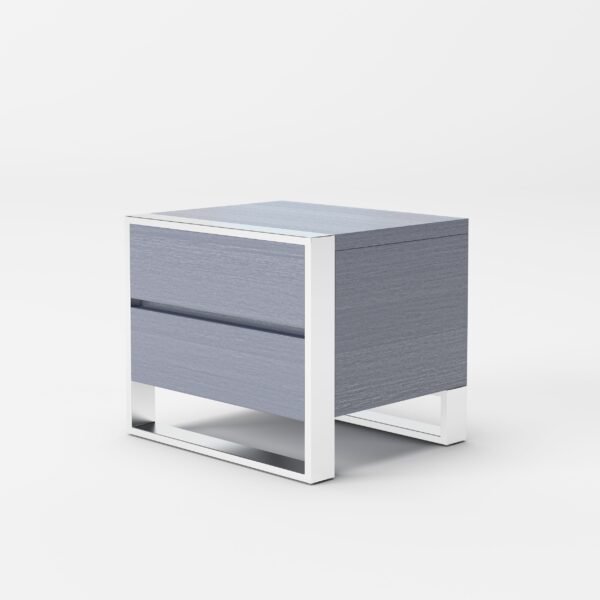 Mueble Modrest Jolene - Mesita de noche gris
  moderna – Envíos a todo México | FurnitureMX
