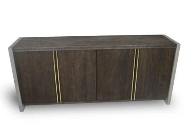 Mueble Modrest June - Buffet moderno en gris oscuro
  y nogal – Envíos a todo México | FurnitureMX