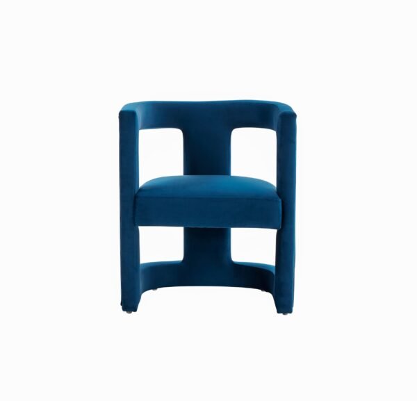 Mueble Modrest Kendra - Silla decorativa moderna de
  tela azul – Envíos a todo México | FurnitureMX