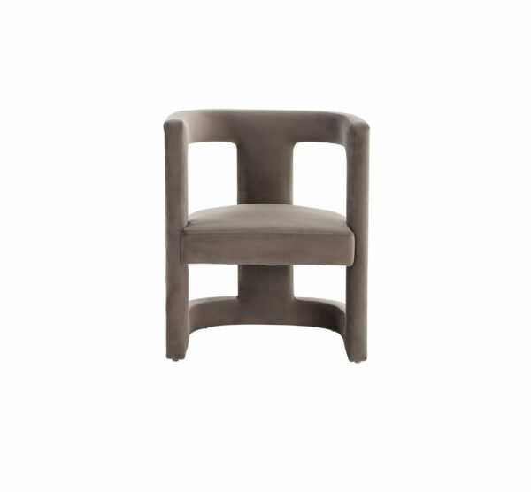 Mueble Modrest Kendra - Silla decorativa moderna de
  tela gris – Envíos a todo México | FurnitureMX