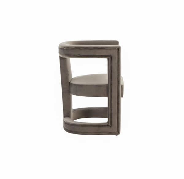 Mueble Modrest Kendra - Silla decorativa moderna de
  tela gris – Envíos a todo México | FurnitureMX