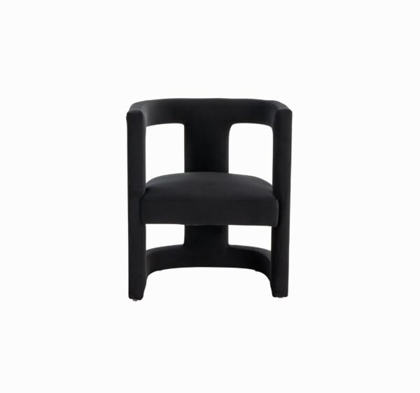 Mueble Modrest Kendra - Silla decorativa moderna de
  tela negra – Envíos a todo México | FurnitureMX